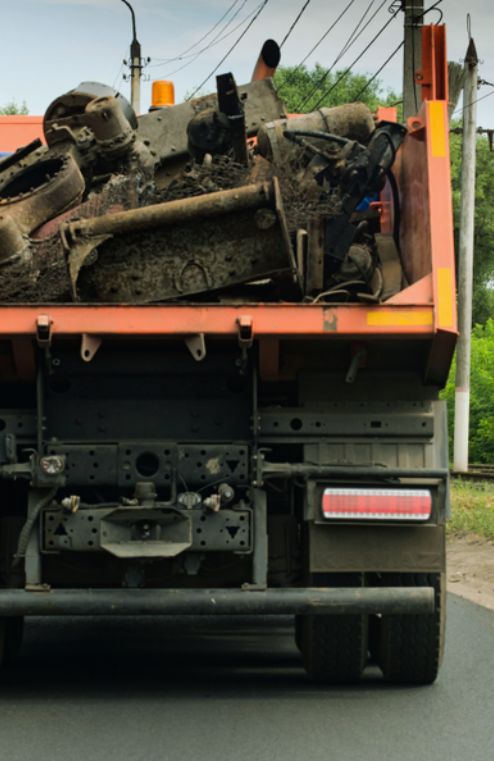 Junk removal dumpster